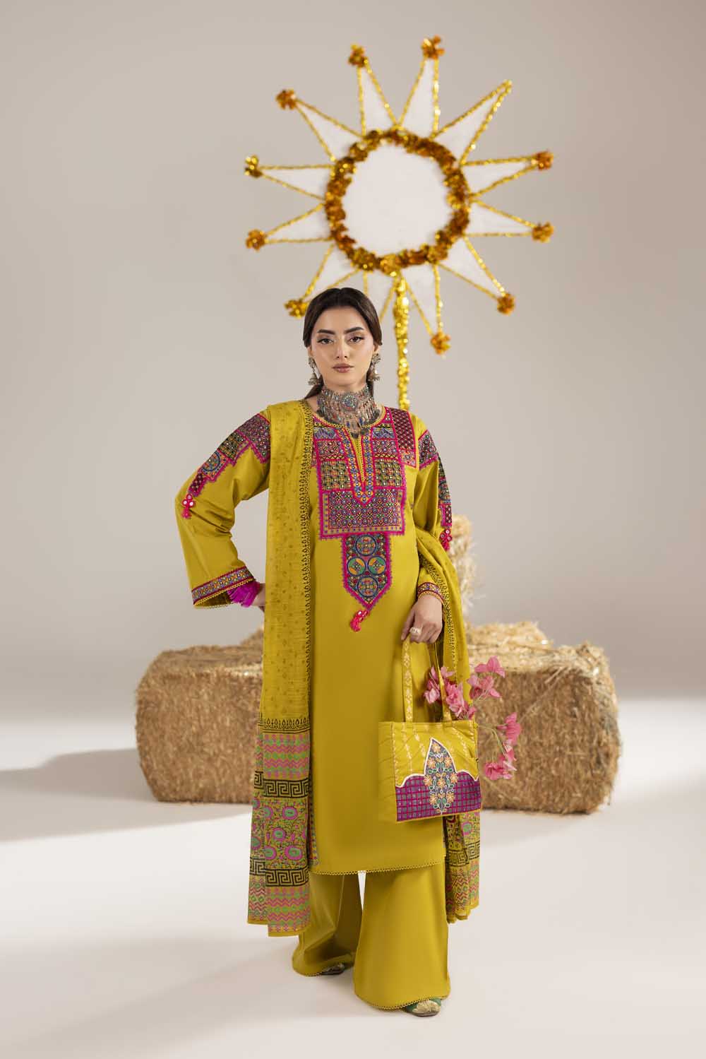 zahra rubab ZR-2614 | LIME YELLOW