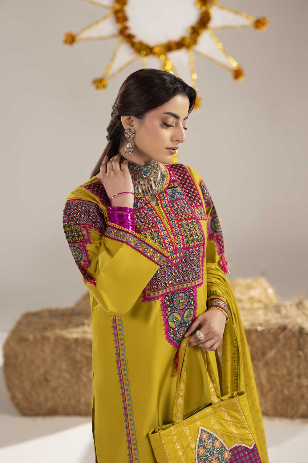 zahra rubab ZR-2614 | LIME YELLOW
