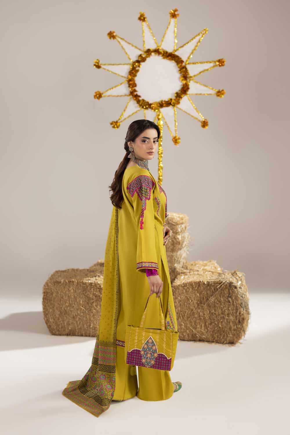 zahra rubab ZR-2614 | LIME YELLOW