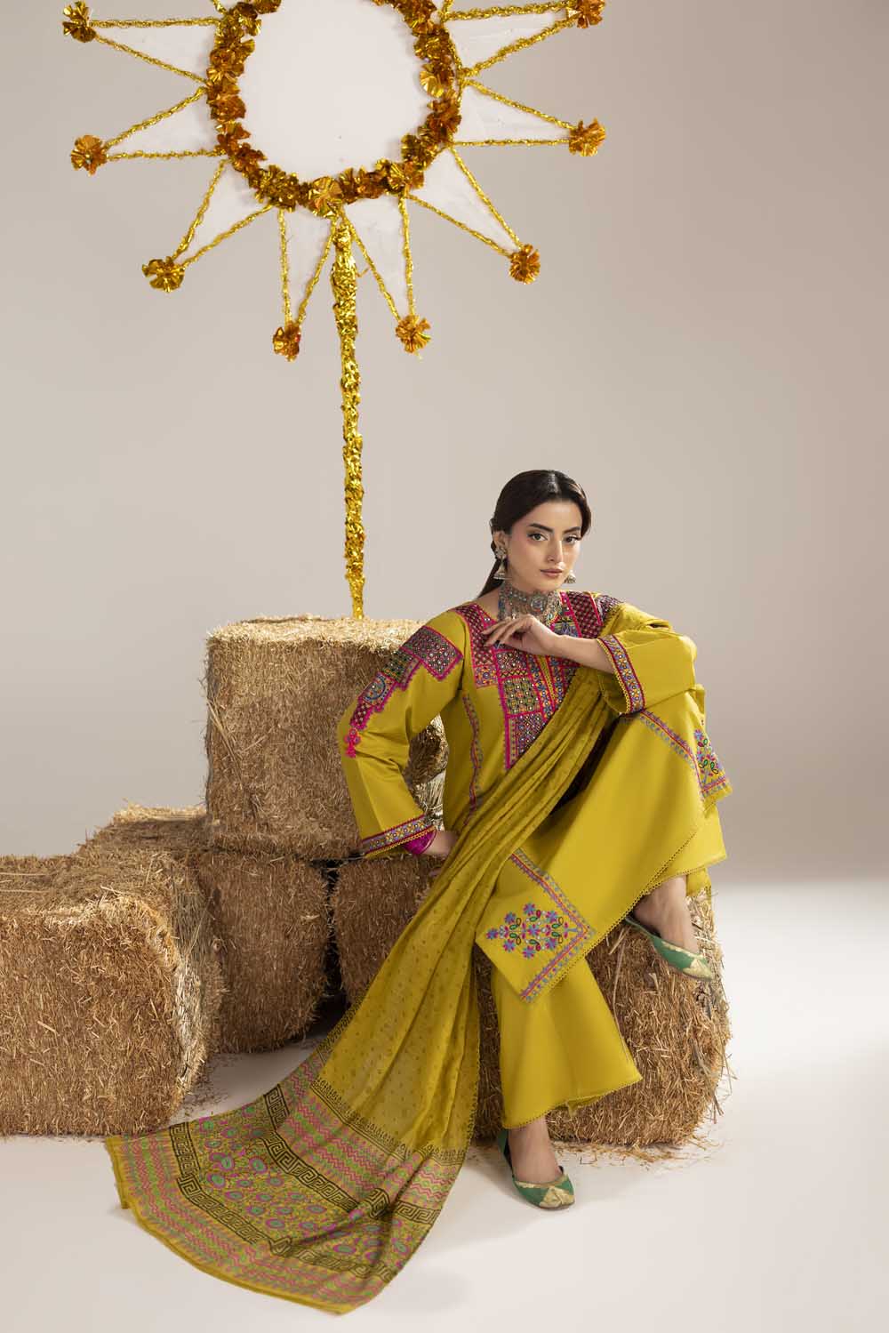 zahra rubab ZR-2614 | LIME YELLOW