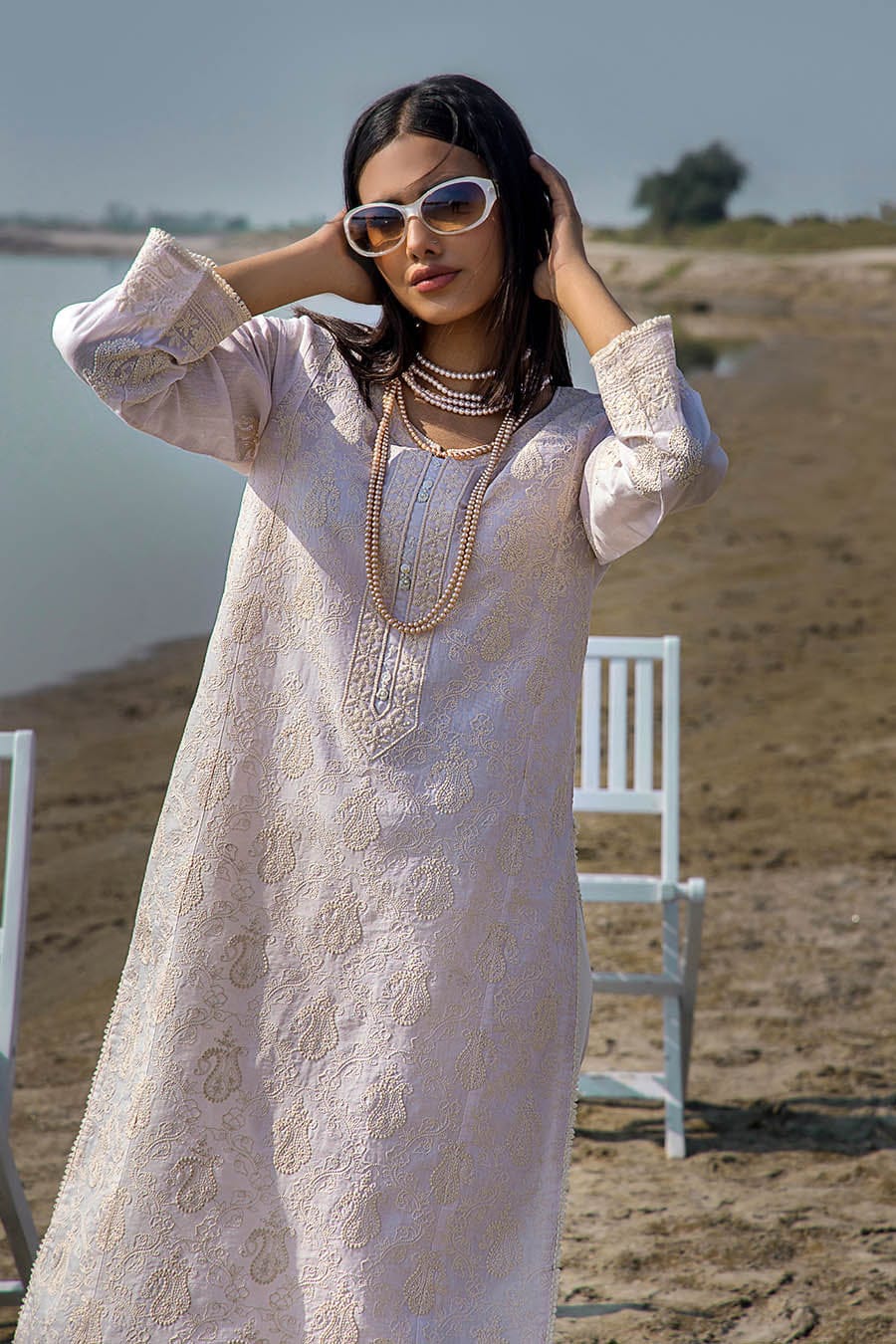 Khuda Baksh Pink Lawn Suit