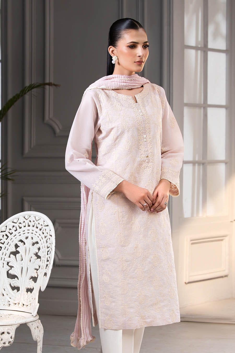 Khuda Baksh Pink Lawn Suit