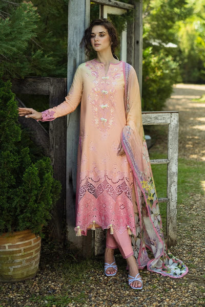 Mushq Ombre solace semistitched embroidered chikan lawn