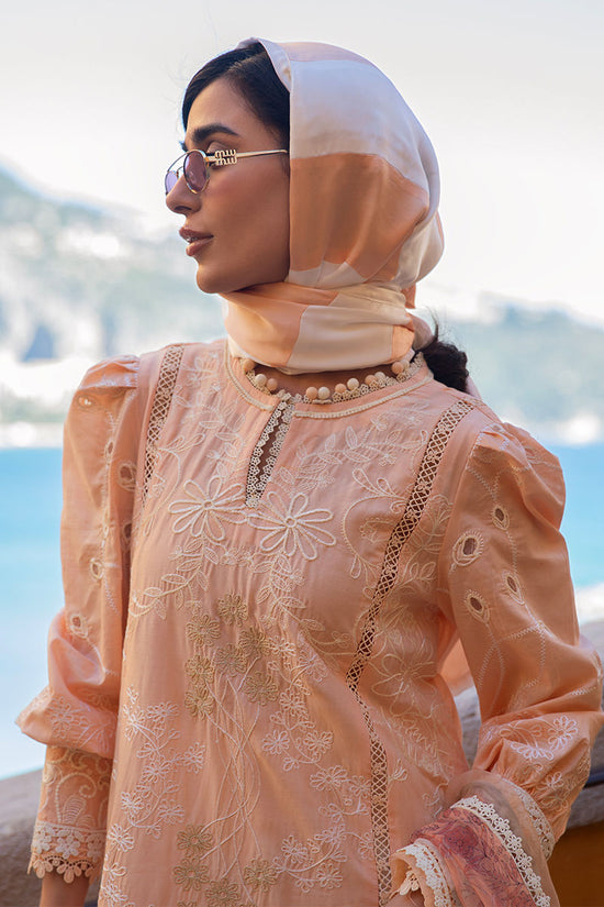 zoha by ansab jahangir alluring apricot unstitched