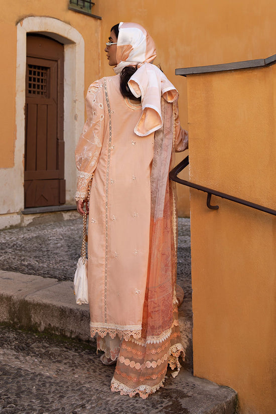 zoha by ansab jahangir alluring apricot unstitched