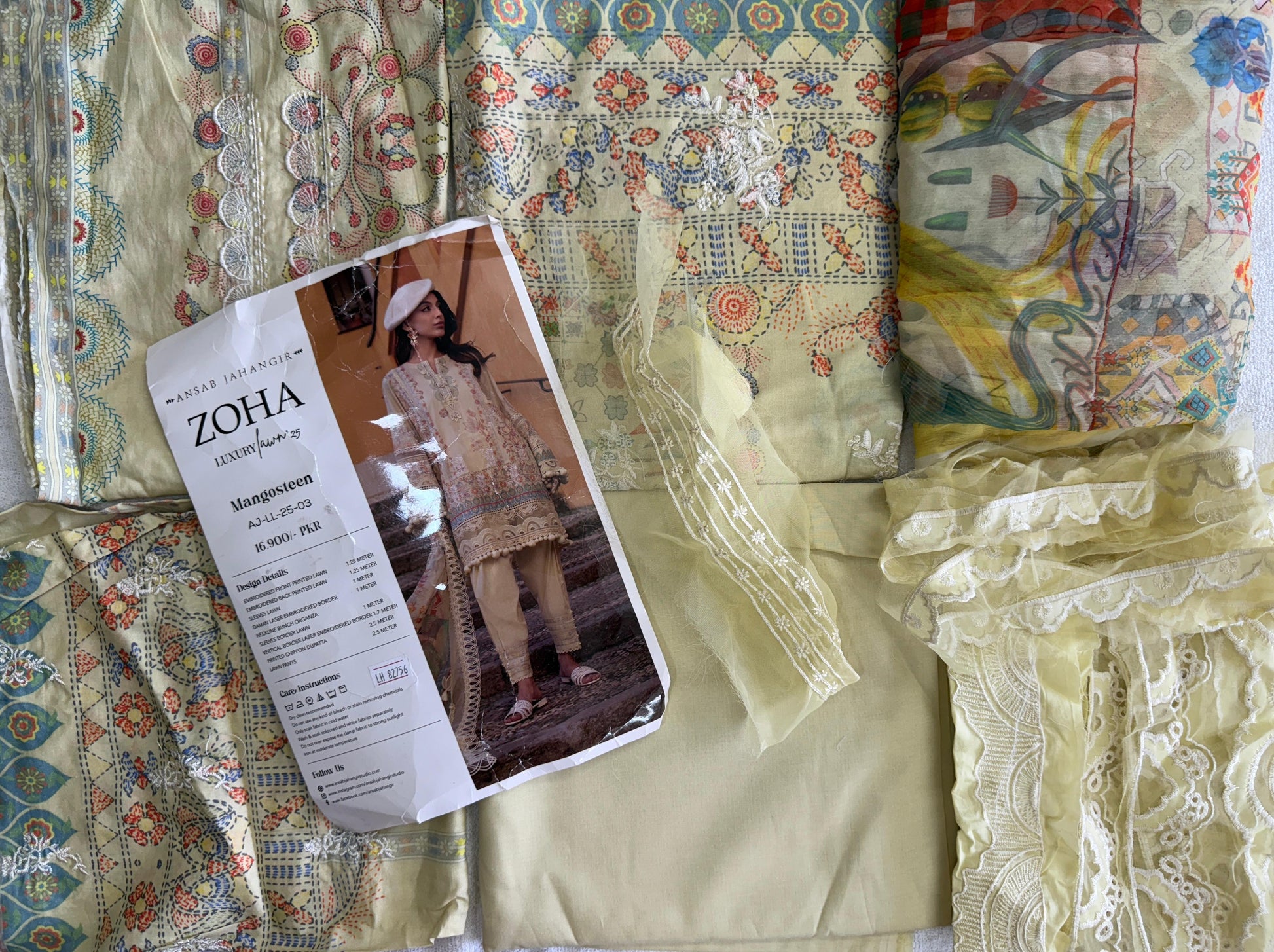 zoha by ansab jahangir luxury lawn mangosteen