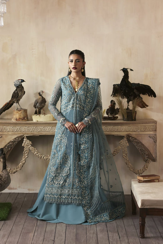 zarposh jahanara luxury bridal wear ice blue