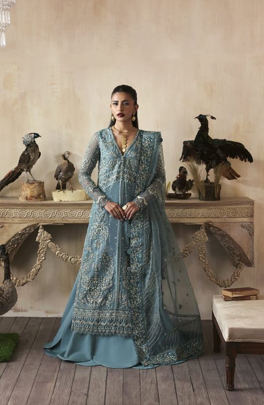 zarposh jahanara luxury bridal wear ice blue