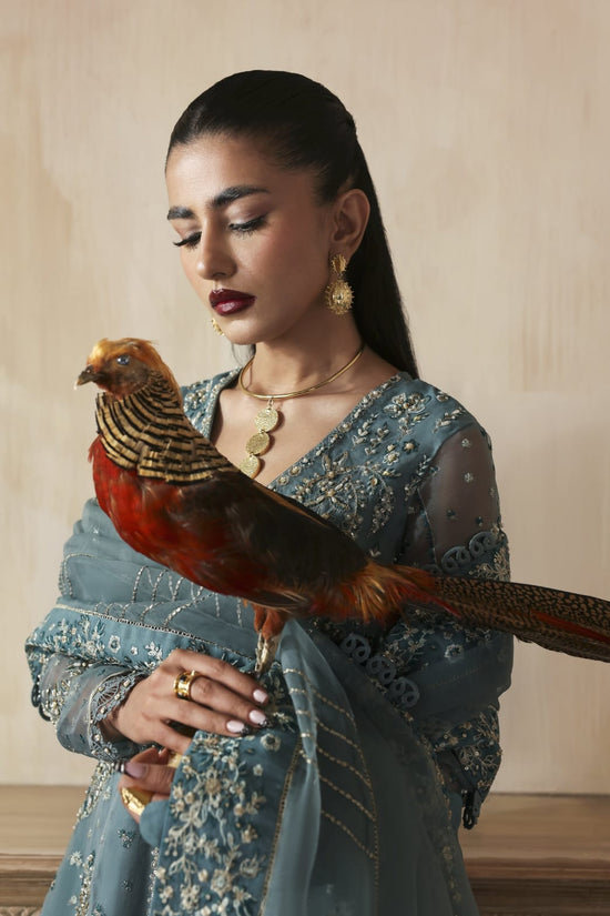 zarposh jahanara luxury bridal wear ice blue