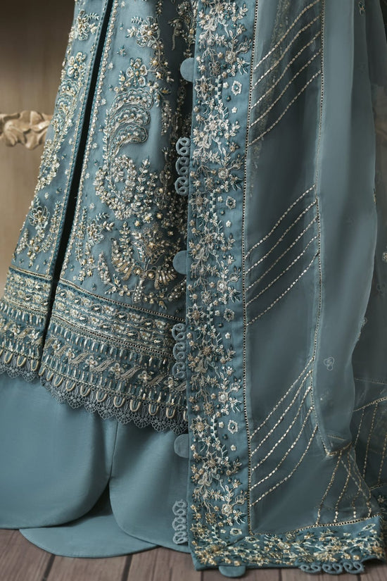 zarposh jahanara luxury bridal wear ice blue