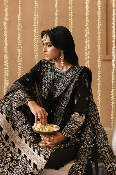 Emaan adeel sheherzadi sahar black luxury lawn