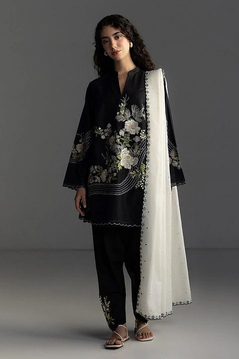 coco lawn by zara shahjahan black suit