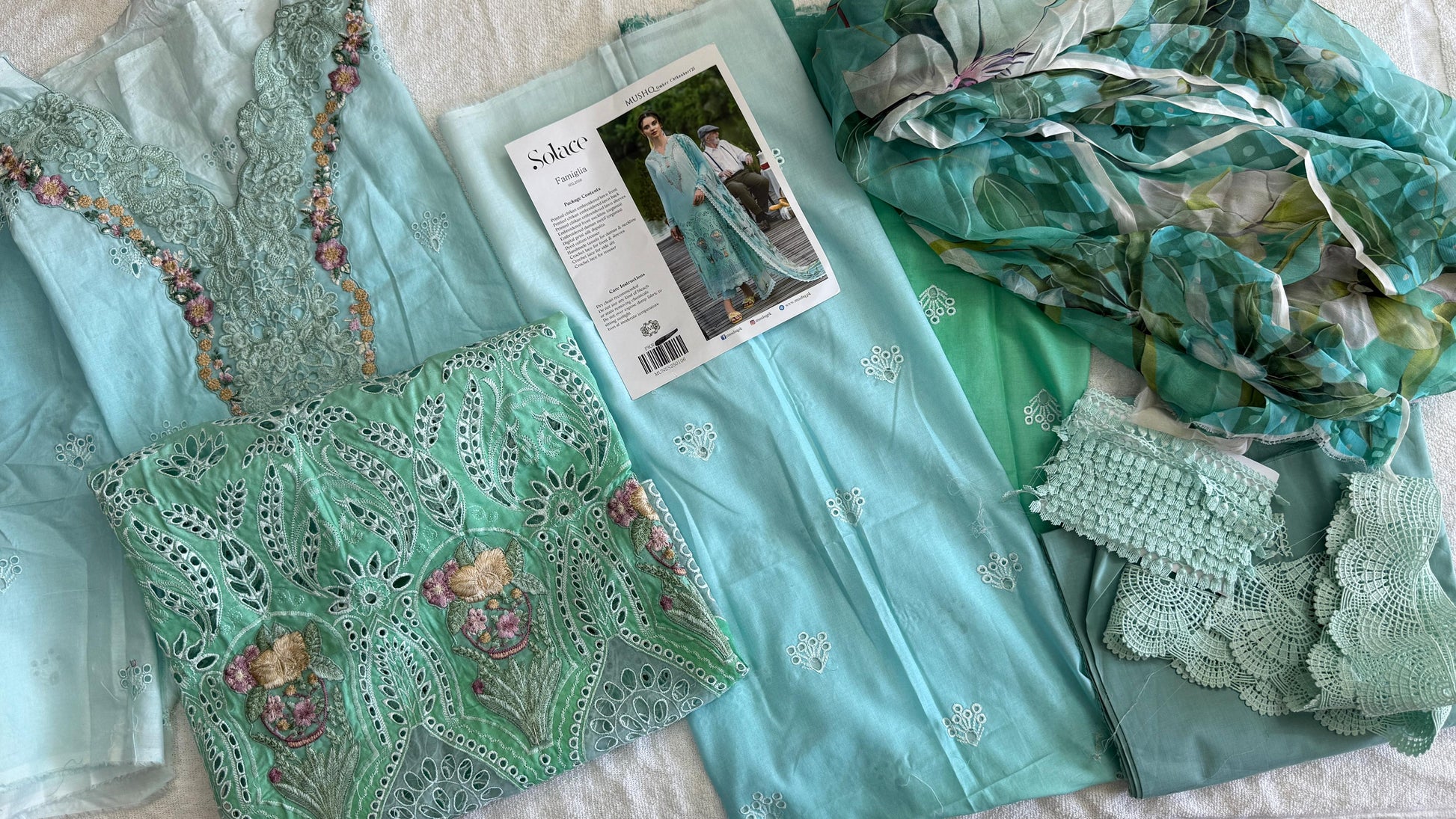 mushq solace embroidered chikankari lawn semistitched