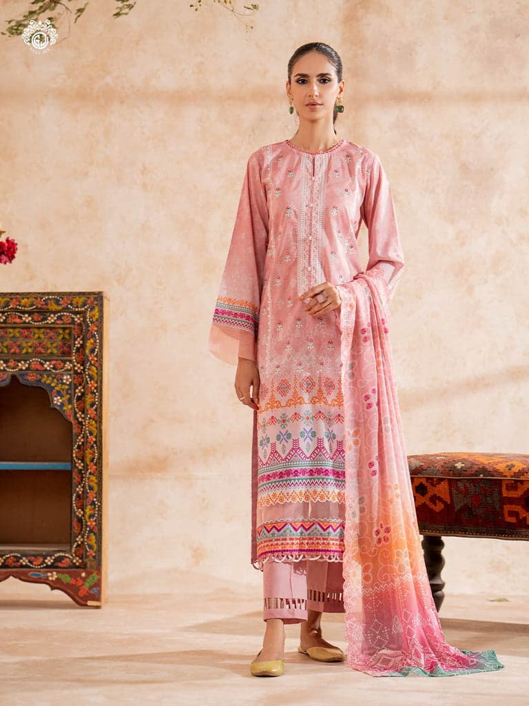 Mishaal Gulljee Stitched Lawn Suit